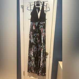 Betsy & Adam Black A-Line Maxi Dress for Cocktail